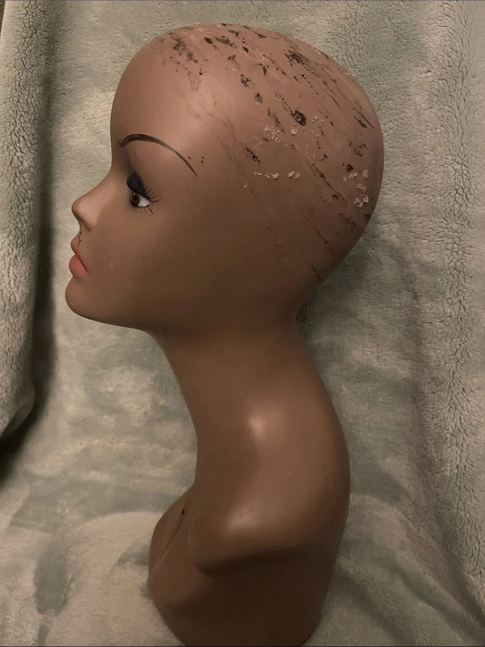 Mannequin Display Head for Women Hair Styling - Brown